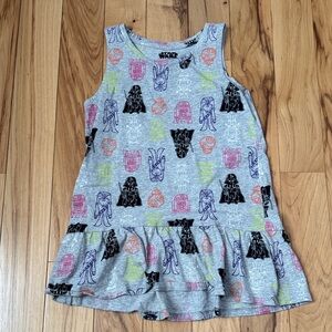 Star Wars Kids Gray Tank Top with Colorful Characters